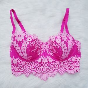Victoria's Secret Dream Angels Pink Lace Demi Bra 34D